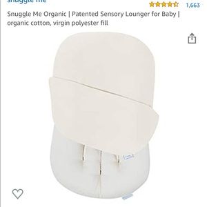 Snuggle me organic baby lounger